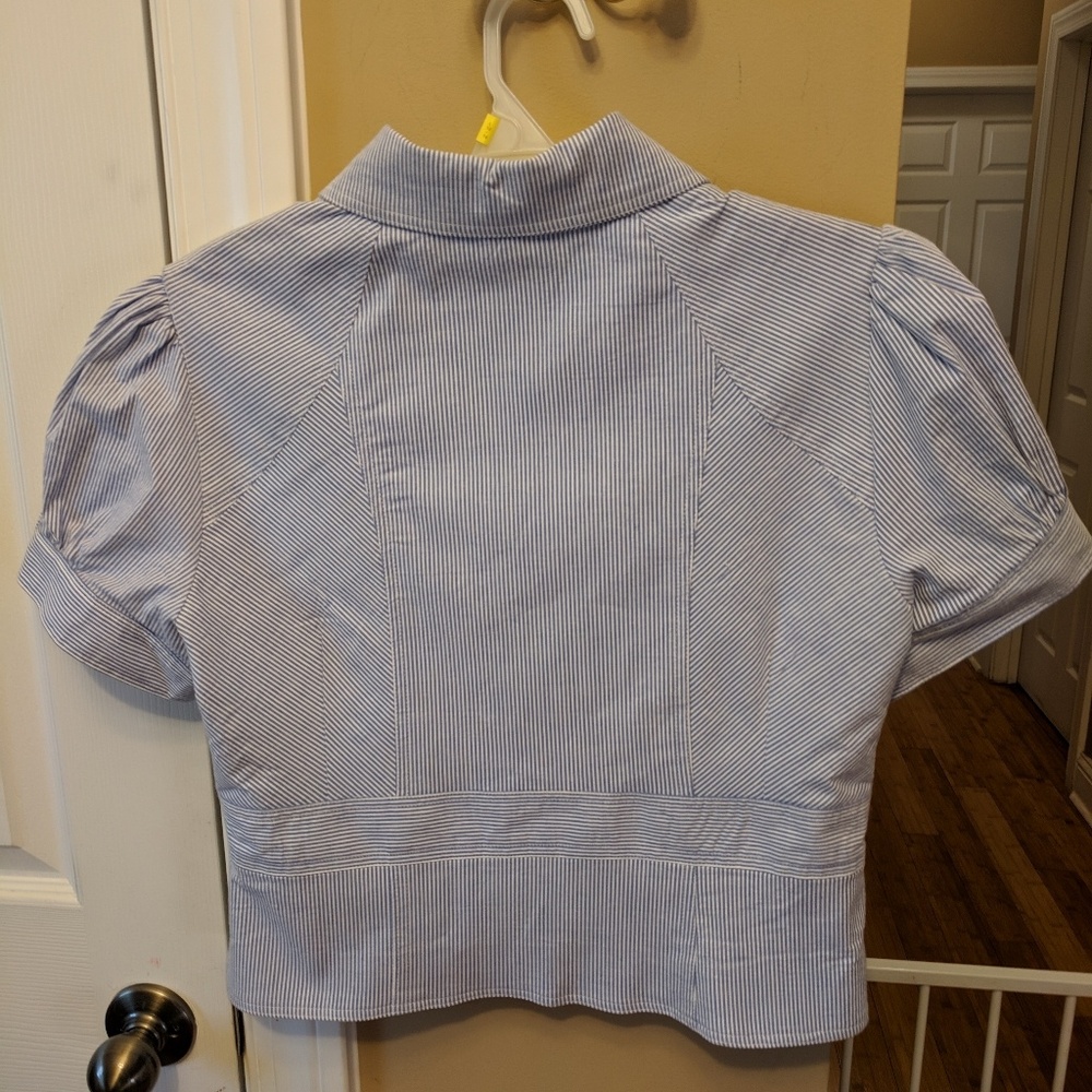 Jennifer & Grace Button Down Short Sleeve Blazer - Picture 2 of 8